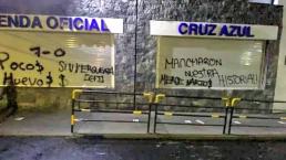 Vandalizan La Noria, tras humillante derrota del Cruz Azul ante el América