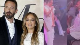 Con todo y coristas, Jennifer Lopez calienta a Ben Affleck con sexy baile de bodas