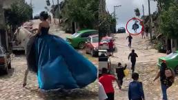 ¡Agárrenla! Caballo se da a la fuga con todo y quinceañera en plena fiesta, viral en TikTok