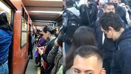 Falla en tren de la Línea 3 del Metro causa tremendo caos y retrasos de 40 minutos, en CDMX
