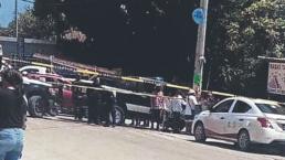 Quiebran a plomazos a un taxista junto al sitio de taxis, en Morelos