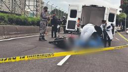 Motociclista cae de su vehículo, lo atropellan y lo dejan morir solo en CDMX