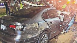 ¡Grito de terror! Choque entre dos autos deja 4 muertos y 4 heridos en Tlalpan