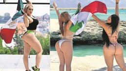 Sexys modelos extranjeras muestran su amor por México con cachondas fotos