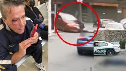 Video capta asesinato de policía colgado en auto en Tlalpan; dan golpiza a Alfredo Adame