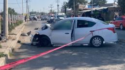 Espeluznante choque de domingo deja muertos a un ciclista y un automovilista, en Tultepec