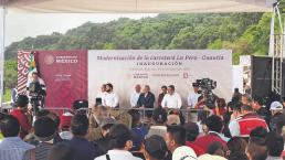 AMLO y Cuauhtémoc Blanco entregan a medias la remodelación de La Pera-Cuautla