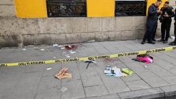 Asalto desata balacera en el Centro Histórico de CDMX, reportan delincuente caído