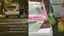 Graban a taxista llevándose a la fuerza a señoras en CDMX, video viral hace reaccionar a Semovi