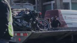 Camión aplasta a biker cuando apenas iniciaba su jueves en Edomex, casco no lo salvó de morir