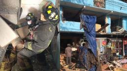 Aterradora explosión en una carpintería deja a 2 mujeres con quemaduras graves, en Iztapalapa
