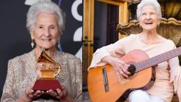 "Nunca es tarde": Tiene 95 años y ganó un Latin Grammy, Ángela Álvarez da poderoso discurso