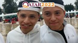 VIDEO: Aficionados mexicanos improvisan turbante qatarí con trapo de las tortillas