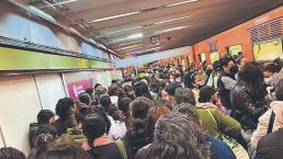 Caos en el Metro de CDMX ya es del diario, por "suspensión temporal"