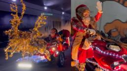 Usuarios de TikTok reportan avistamiento de Santa Claus, recorriendo calles de la CDMX