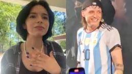 Peso Pluma hace un 'Ángela Aguilar' en Argentina y lo tunden por andar de mandilón