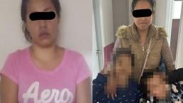 Detienen a señora desalmada que apaleaba a sus hijos de 7 y 8 años, en Ecatepec