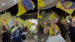 Boda con temática del América se hace viral... ¿Tú lo harías?