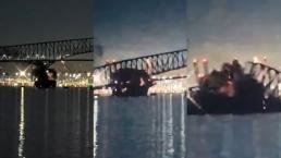 VIDEO: Barco choca con puente en Baltimore y lo desploma, buscan a desaparecidos