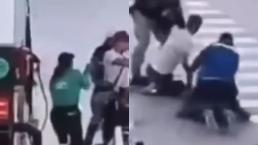 VIDEO: Bañan con gasolina a “ratas” durante atraco en Edomex, acaban golpeados y detenidos