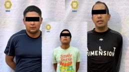 Policías de la CDMX detienen a 3 hombres con todo y “tiendita” en la Venustiano Carranza