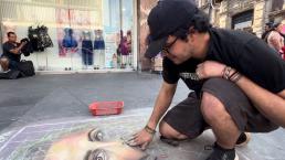 Artista italiano pintó al “Pitbull” Cruz en calles de la CDMX, el resultado es sorprendente