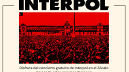 Calles cerradas por concierto gratis de Interpol en el Zócalo, te decimos vías alternas