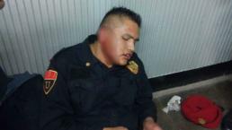 Indigente arranca parte de oreja a policía del Metro