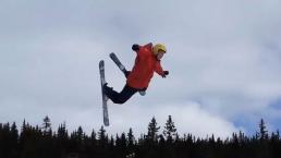 Sebastian Olsen, el esquiador que se convirtió en un fenómeno en la red
