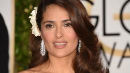 Salma Hayek, se moja en bikini color pistache