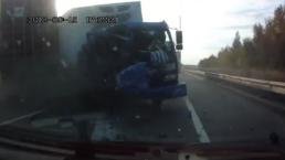 Accidente, camiones
