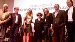 Yoko Ono pide a mexicanos resurgir en paz junto a ella