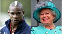 Balotelli y la reina de Inglaterra 