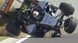 ‘Checo’ Pérez sufre estremecedor accidente |  VIDEO