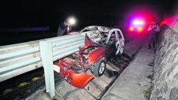 Muere 'achicharrado' en accidente automovilístico 
