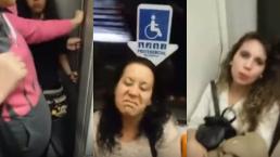 Las tunden por no dar asiento a embarazada en el Metro | VIDEO