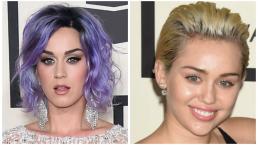 Miley Cyrus le toquetea un “bombón” a Katy Perry