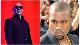  Pitbull y Kanye West en el cierre de Toronto 2015