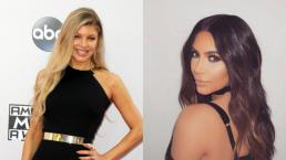 Fergie y Kim Kardashian 'desnudan' su rostro