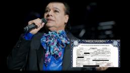 Difunden acta de defunción de Juan Gabriel