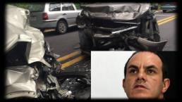 Representante de Cuauhtémoc Blanco sufre aparatoso accidente