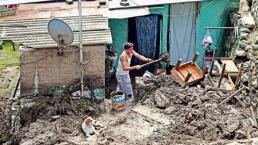 Deslave quiebra casas en Álvaro Obregón 