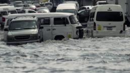 Lluvia ahoga a Iztapalapa