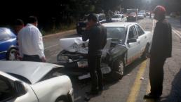 Encontronazo en la carretera Toluca- Villa Victoria 