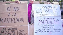 'Gobers' protestan contra uso recreativo de la mariguana