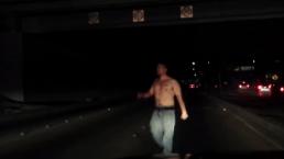 Hombre cae desde un puente de 7 metros | VIDEO