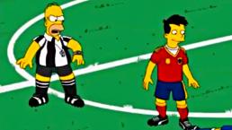 Homero Simpson debuta como árbitro de futbol | VIDEO