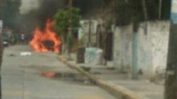 Incendian patrulla en Chimalhuacán