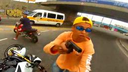 VIDEO: Atrapan a ladrón de motos