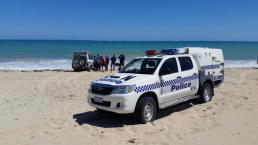 Hundió una camioneta robada para huir de la policía 